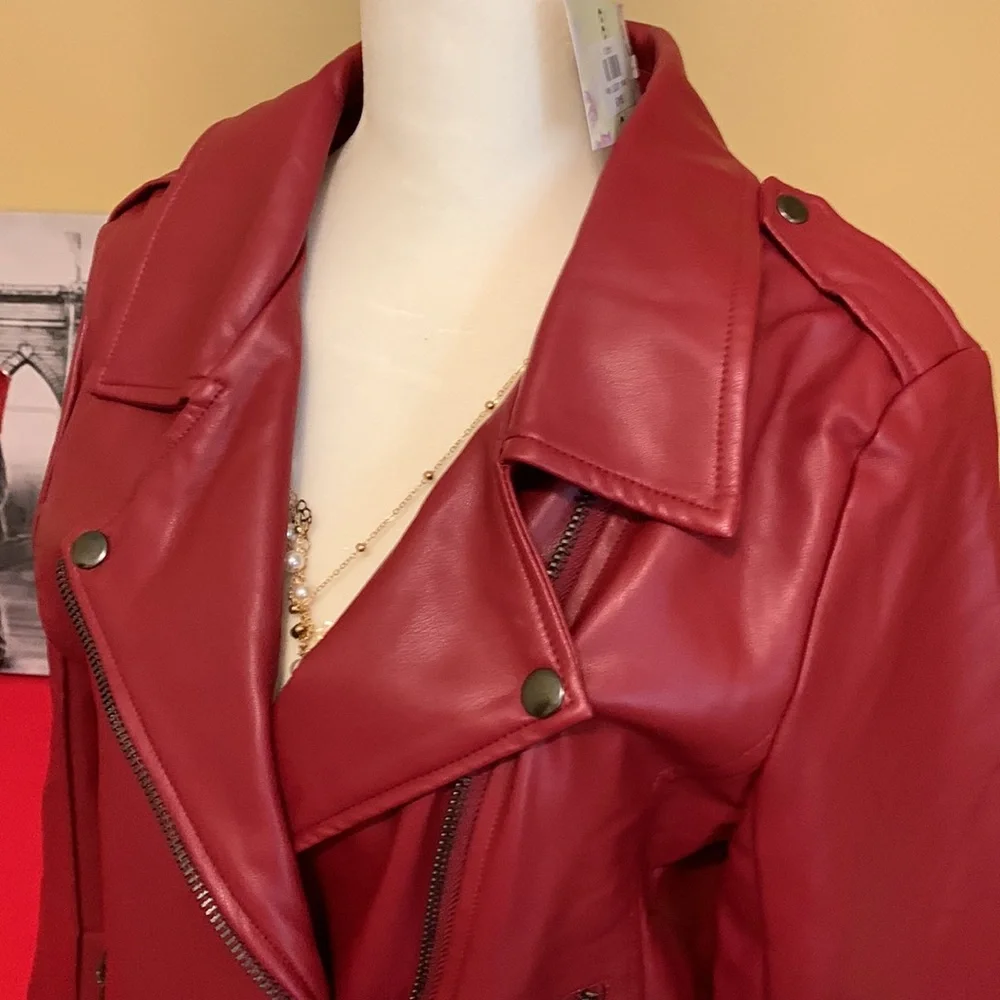 NWT ee:some Leather Jacket - Picture 3 of 7